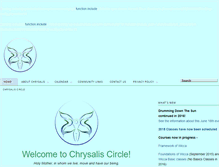 Tablet Screenshot of chrysaliscircle.org